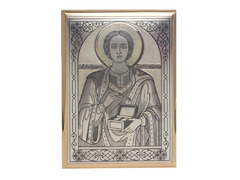 Серебряная икона «Целитель Пантелеймон»